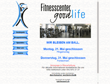 Tablet Screenshot of goodlife-fitness.ch